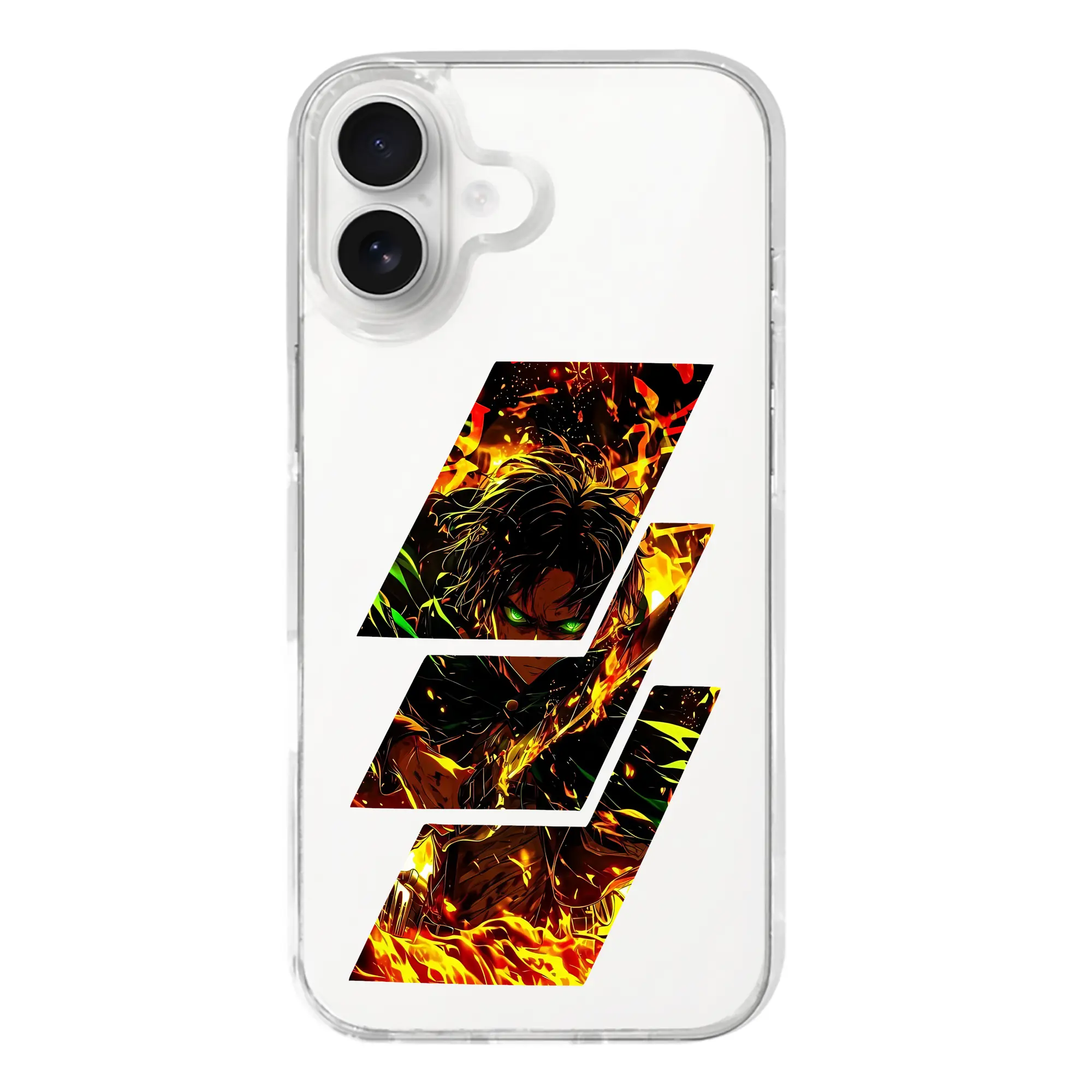 進撃の巨人 グッズ エレン・イェーガー - iPhone 17シリーズ 透明スマホケース – 薄型・耐衝撃・精密フィット保護カバー